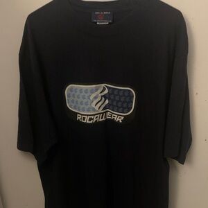 Dope Rocawear Vintage Heavy Cotton Dark Blue Tshirt Y2K Hop Hop Wear SZ 4XL🔥🔥🔥